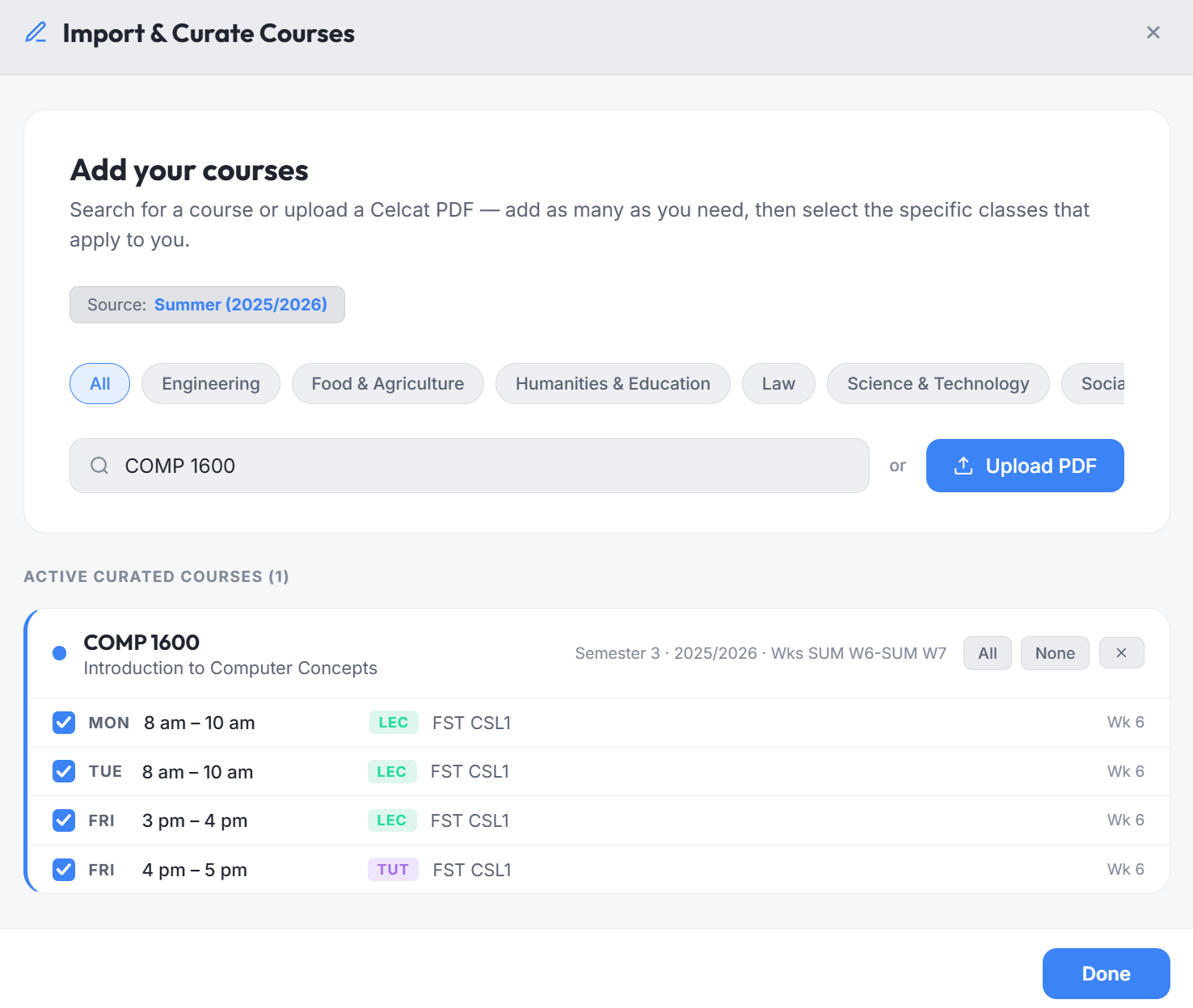 PDF parsing visualizer screen